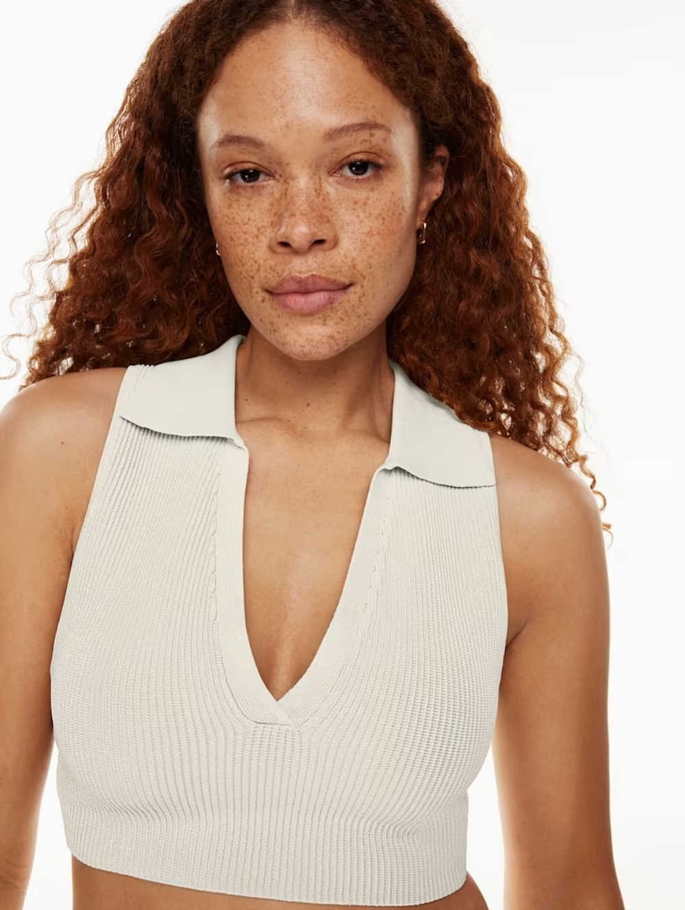 Babaton SCULPT KNIT POLO TOP | Aritzia SCULPT KNIT POLO TOP | M
